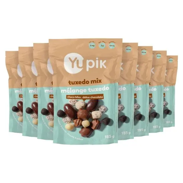 Yupik Tuxedo Mix, Choco Bliss, Snack, 8 × 185 g