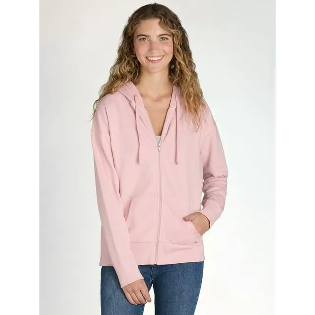 Time and Tru Women’s Fleece Zip Hoodie, Sizes XS-XXXL