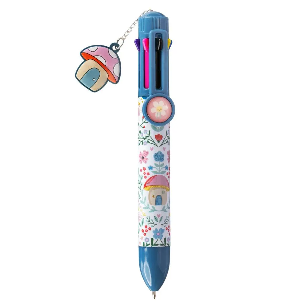 Pep Rally - Stylo à bille 8 couleurs - 0.7 mm - Secret Garden