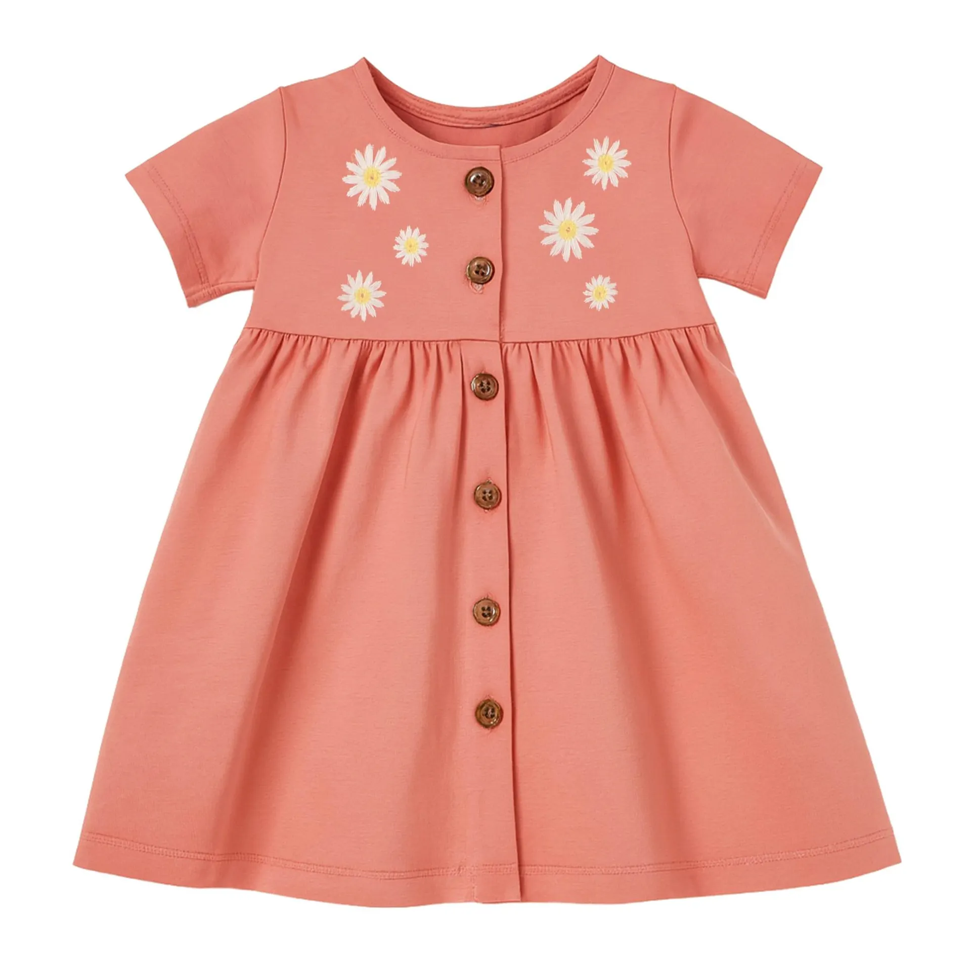 Picnic Coral Dress 3-24m