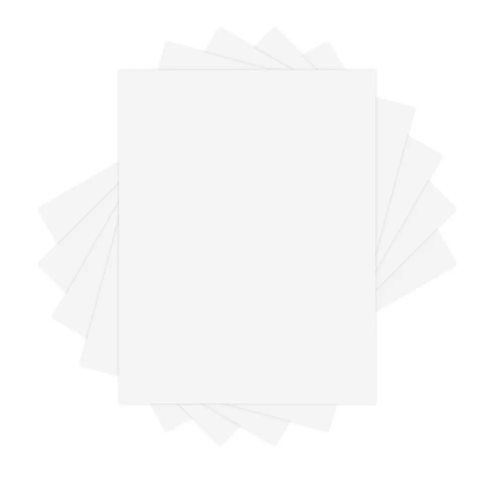 Lettermark - Colors Papier cartonne genre bristol, fini velin - 8,5 po l x 11 po H, 110 lb - Blanc brillant - 250 feuilles
