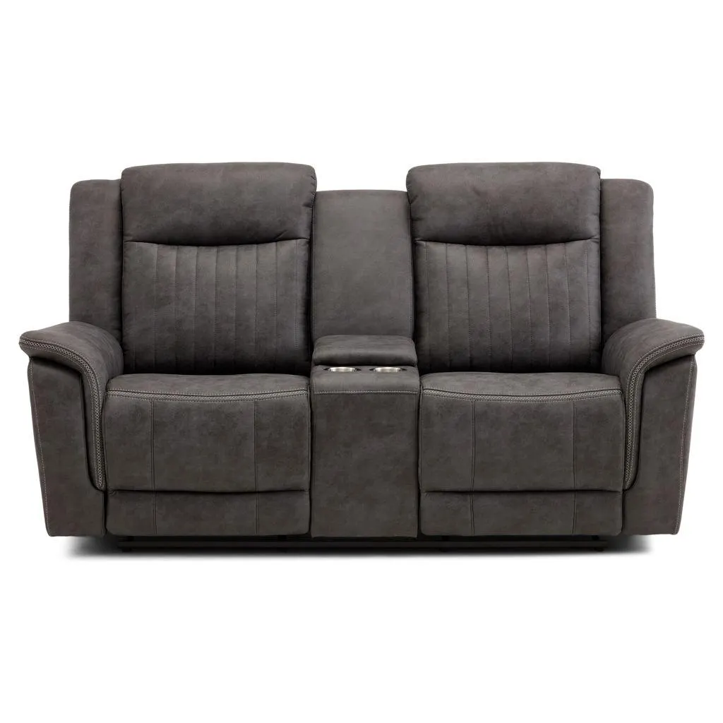 Causeuse inclinable avec console porte-gobelets