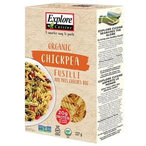 Pâtes de légumineuses bios - Fusili de pois chiches