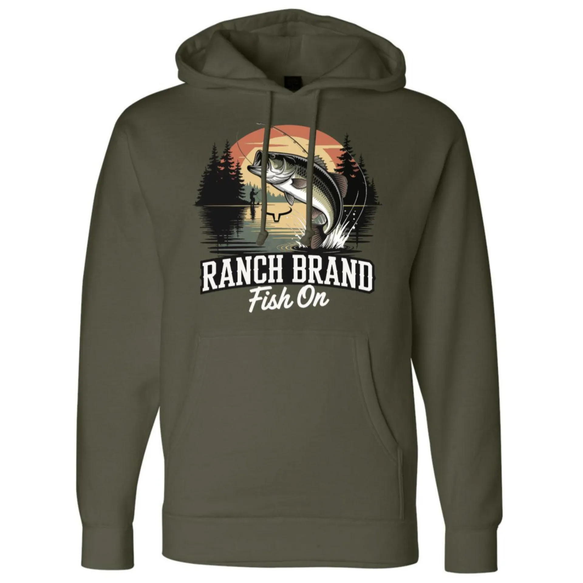 Chandail à capuchon "Fish On 2" - Unisexe