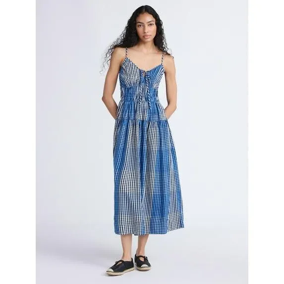 Free Assembly Women's and Women's Plus Smocked Cotton Maxi Dress, Sizes XS-4X