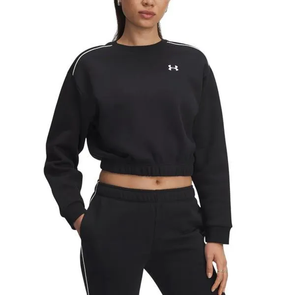 Chandail col rond UA Rival Fleece Piped pour femme