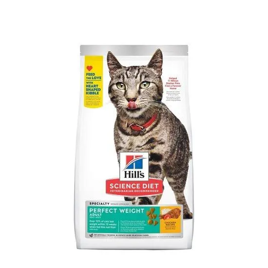Nourriture sèche « Perfect Weight » pour chats adultes, 6,80 kg
