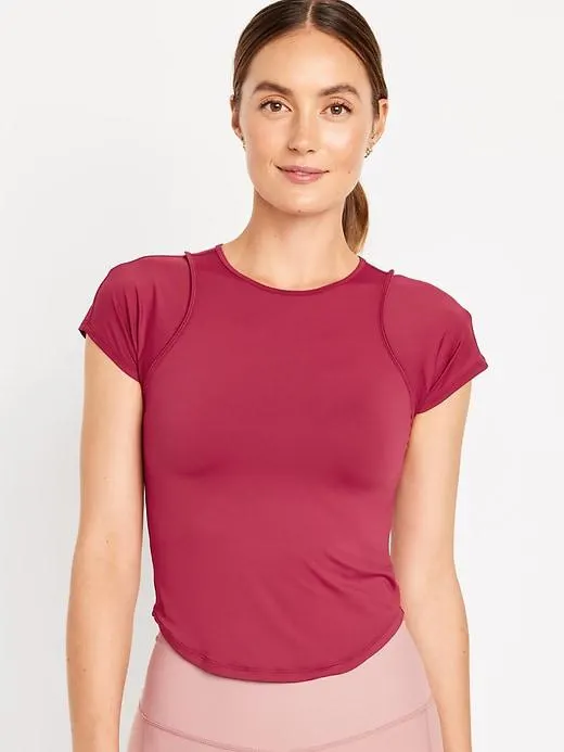 FlowForm Cropped Cutout-Back Top