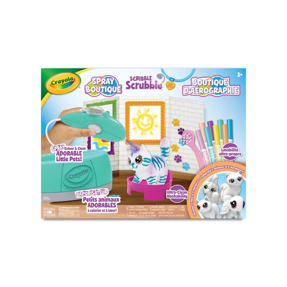 Crayola - Boutique de vaporisation pour animaux Scribble Scrubbie de