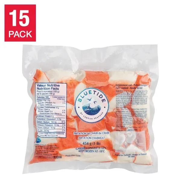 Blue Tide Wild Crab Surimi Flake, 15 × 454 g