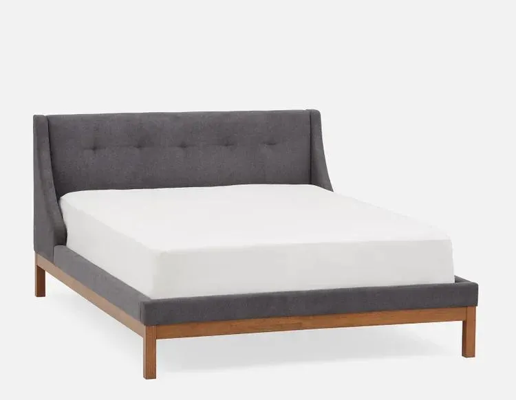 MUROL tufted upholstered wingback queen size bed