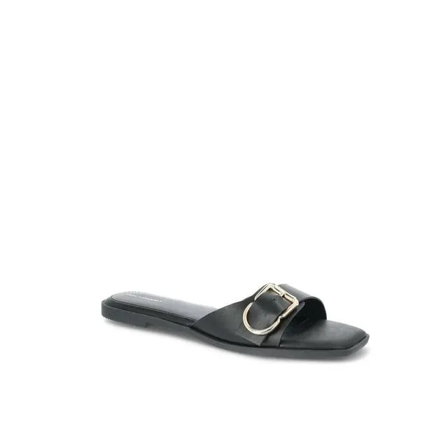 Free Assembly Women's Buckle Slide Sandals, Sizes 6-11