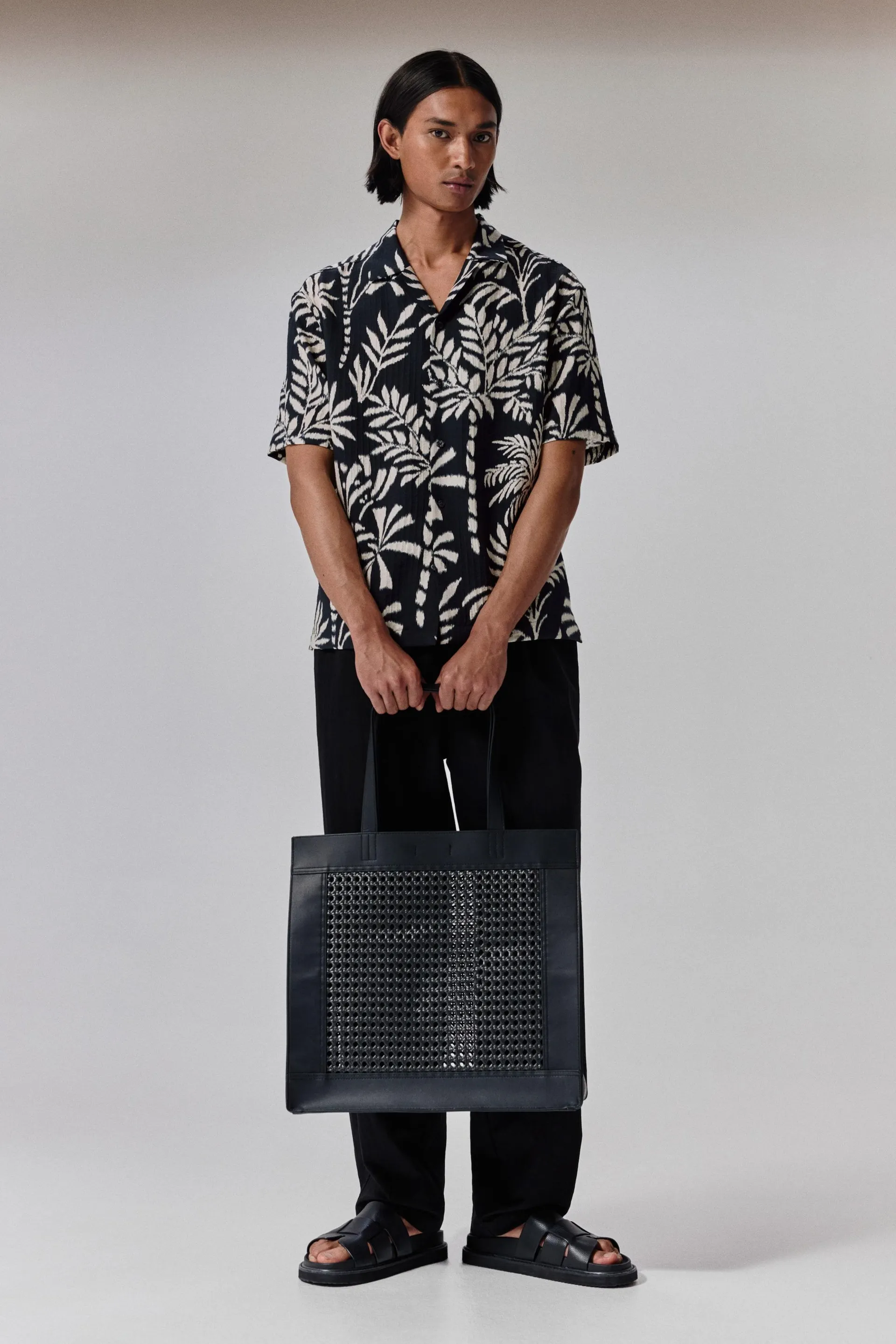 Chemise classique avec col cubain