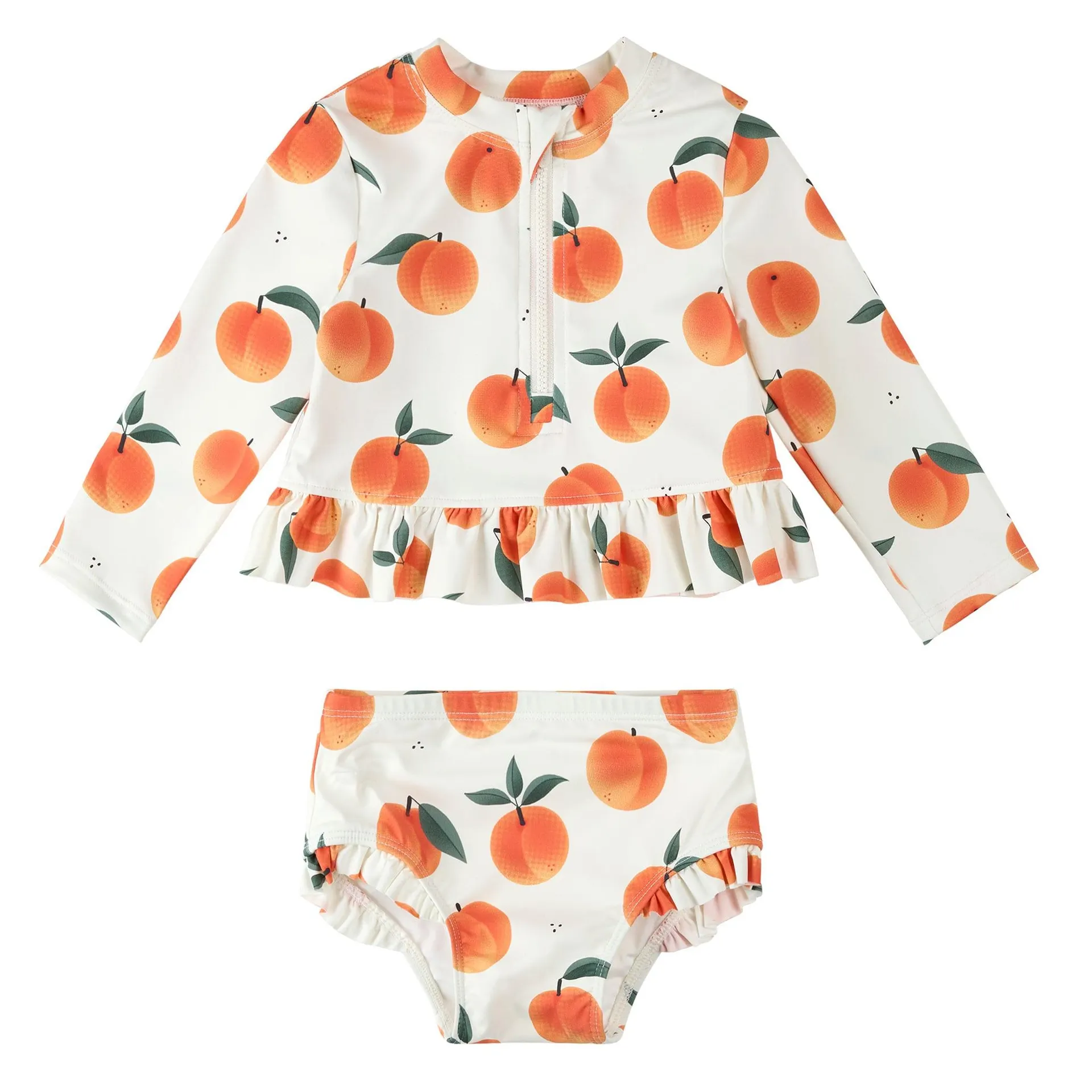 Peaches 2 Piece Long Sleeve Swimsuit 6-24m