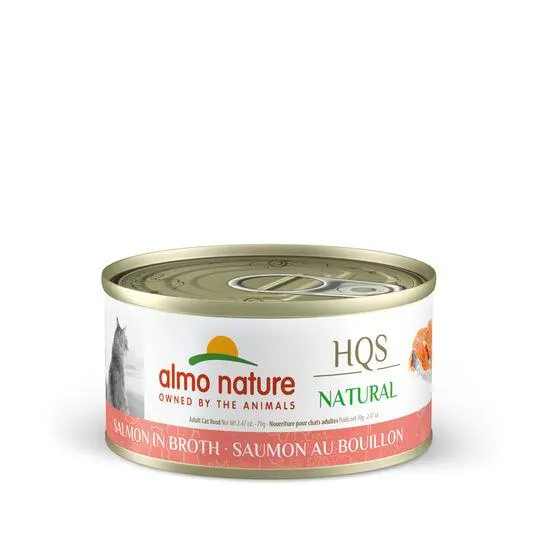 Saumon en bouillon pour chat adulte