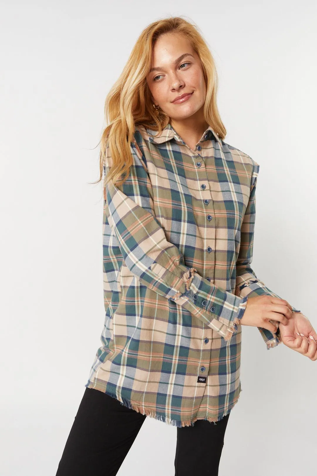 Chemise à carreaux naturel combo | Valentine