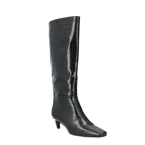 Scoop Women's Knee High Kitten Heel Boots (Wide Width Available)