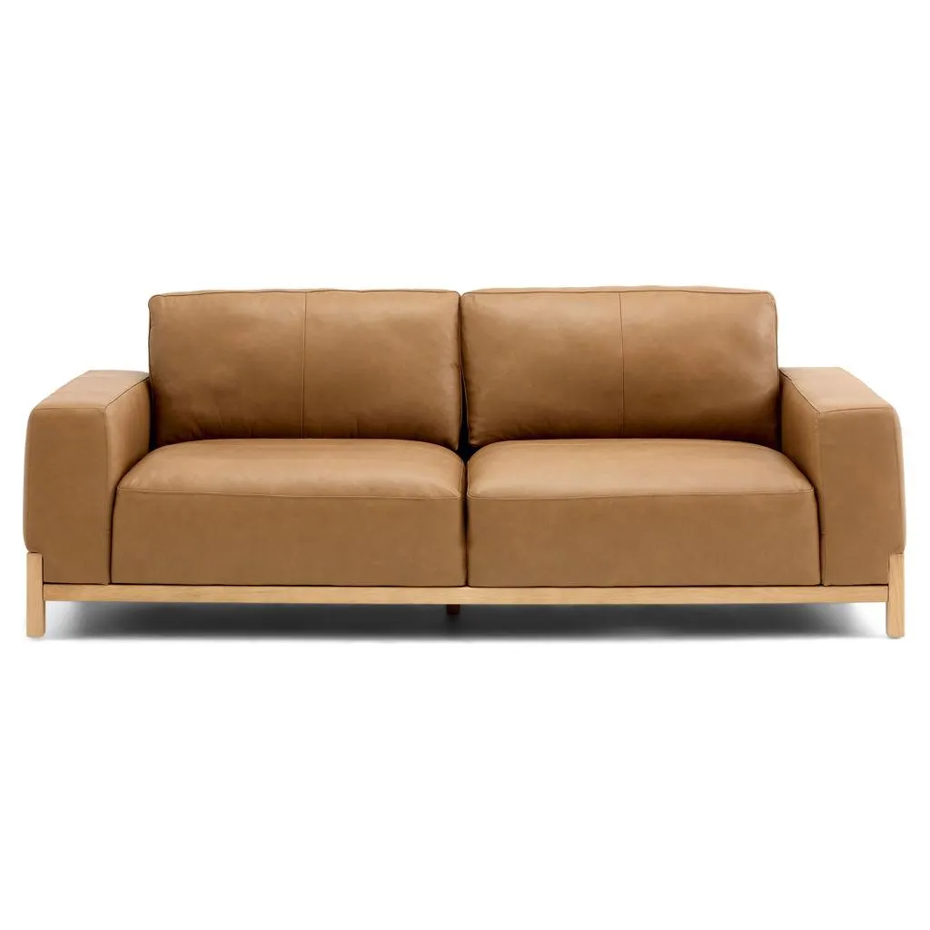 Sofa condo en cuir véritable