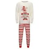 Ensemble de Vêtements de Détente Assortis pour Famille avec Imprimé de Renne pour Parents et Enfants Pyjamas Confortables Idéal pour un Usage Quotidien et des Soirées de Vacances