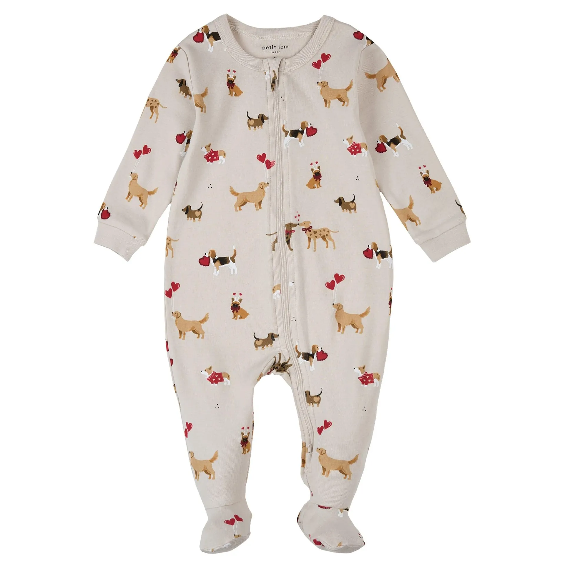 Valentine Dog Pajamas 0-24m