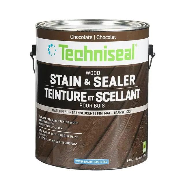 Teinture et scellant pour bois chocolat 3,78 L