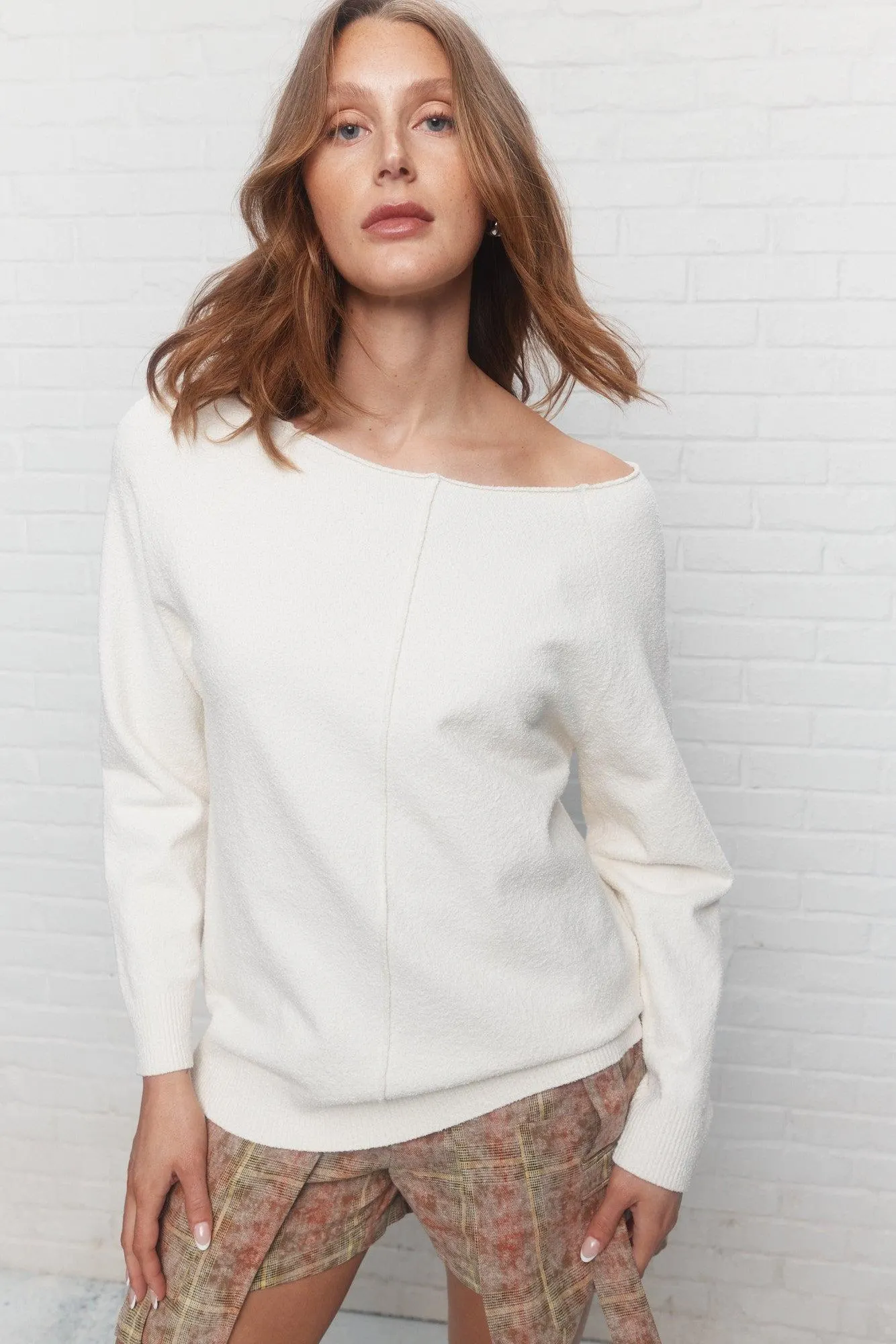 Glyanne | Chandail crème en tricot