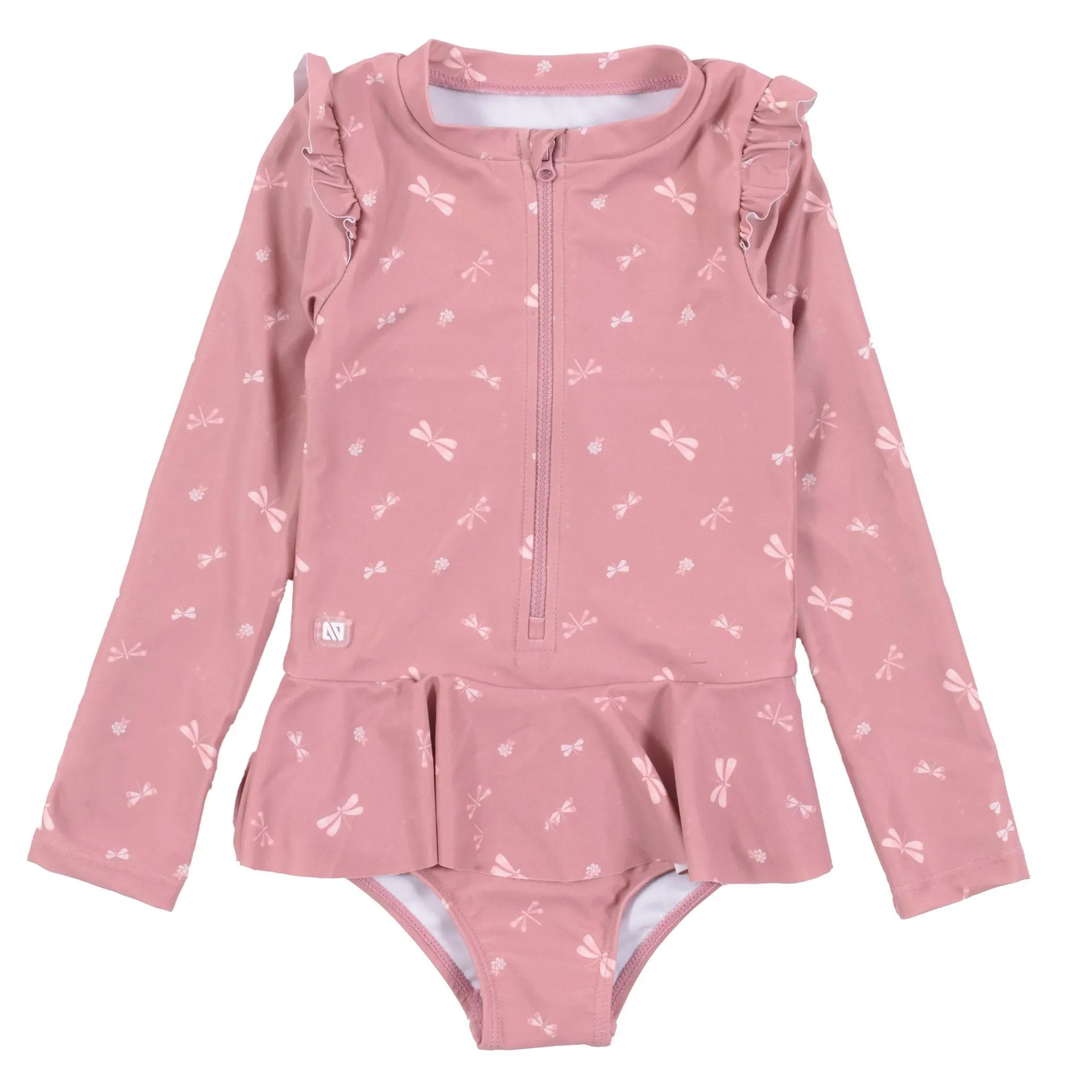 Bows Ls Uv Swimsuit 12-24m