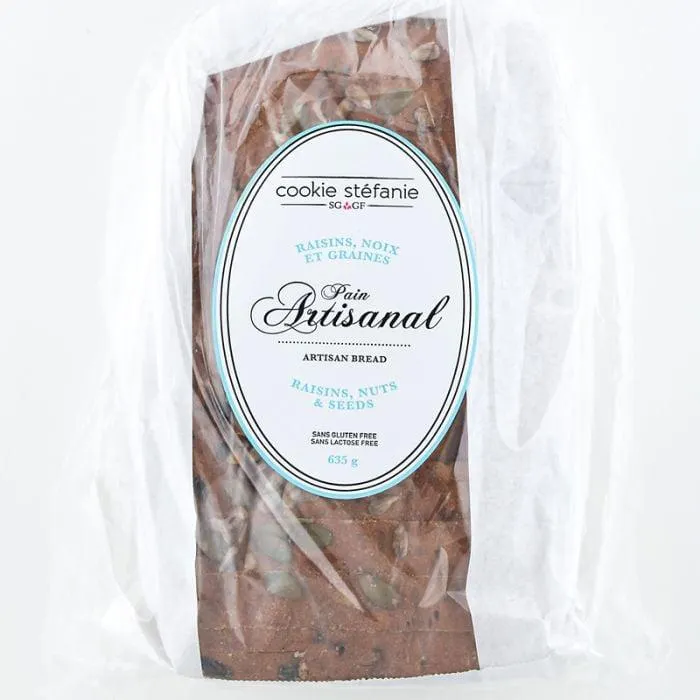 Pain sans gluten - Raisins noix et graines
