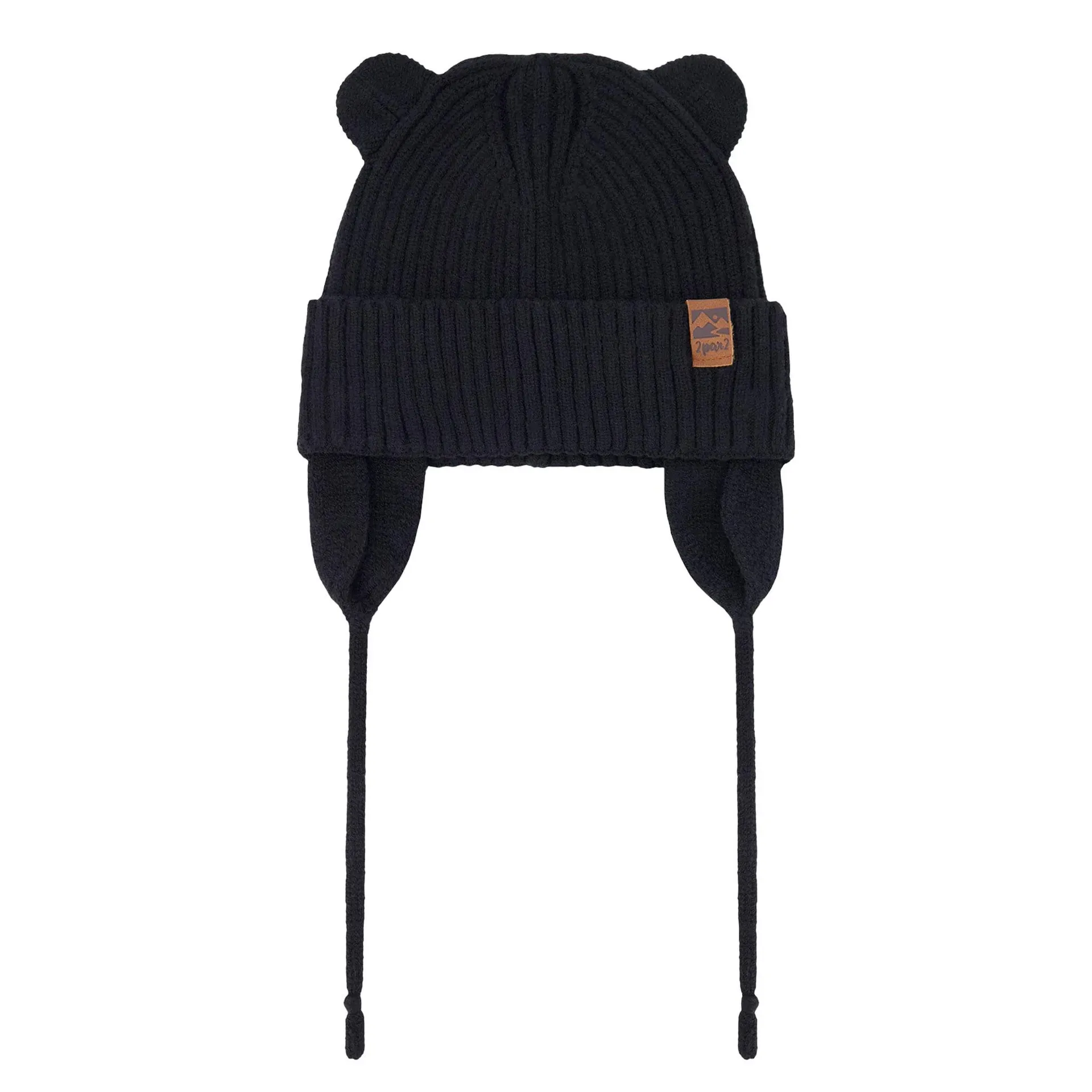Black Knit Hat 6-24m