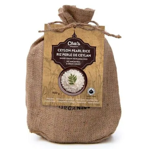 Riz perle biologique de ceylan grain court