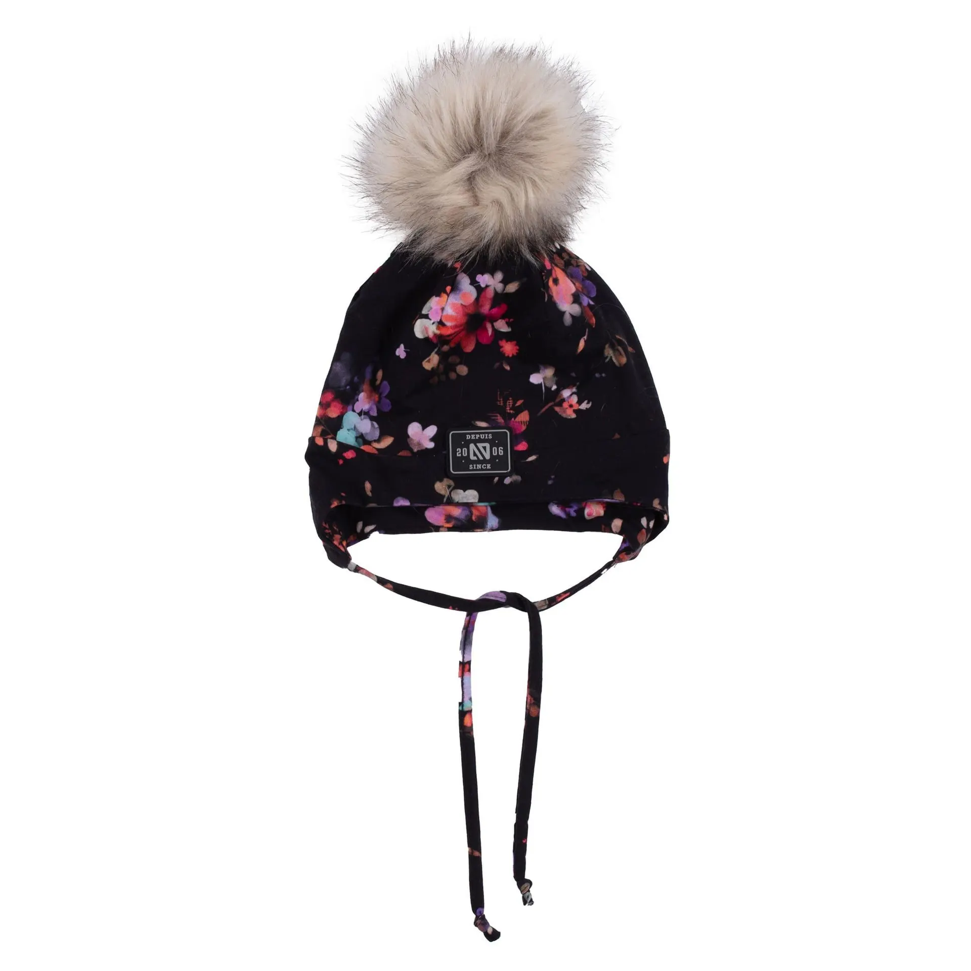 Black Jersey Beanie 12-24m