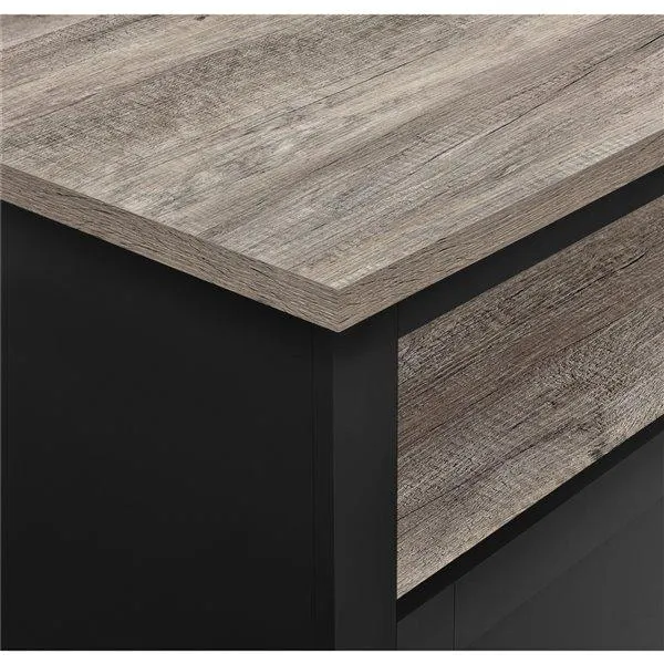 Table de salon Carver de Ameriwood, 35,4 po x 35,4 po x 17 po, noir