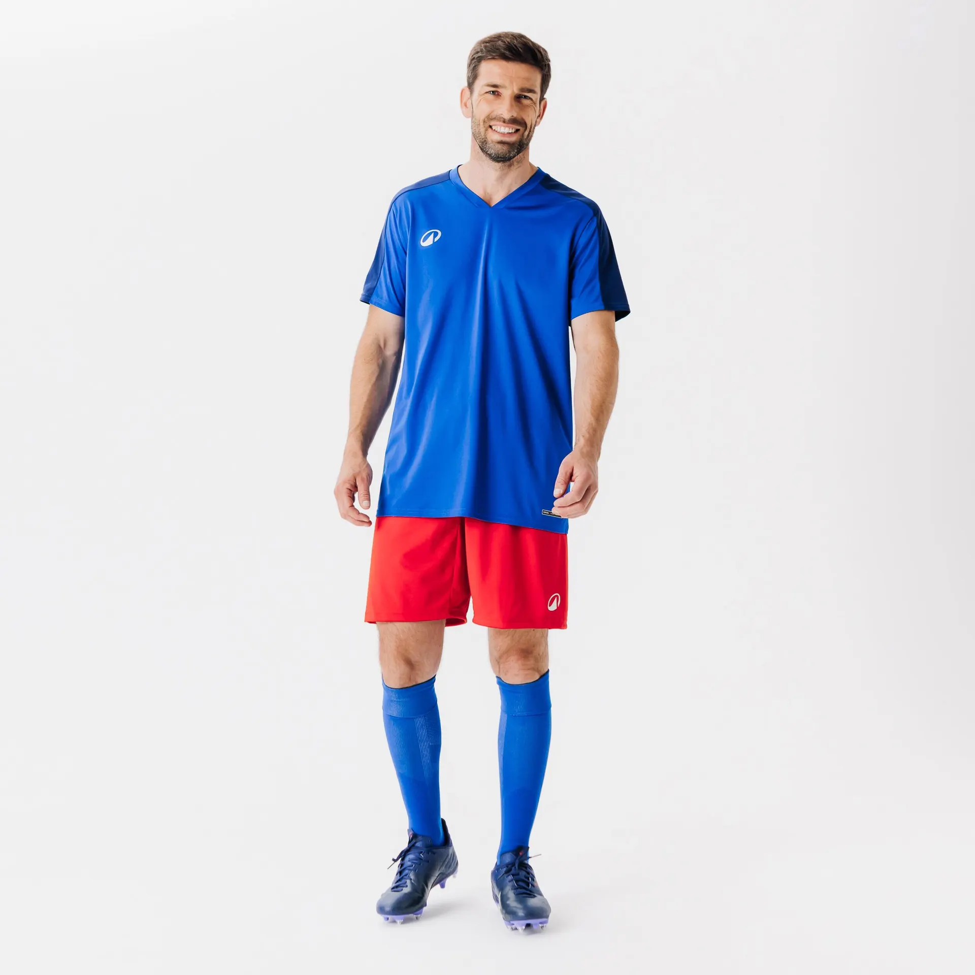 Maillot de soccer à manches courtes – Essentiel bleu