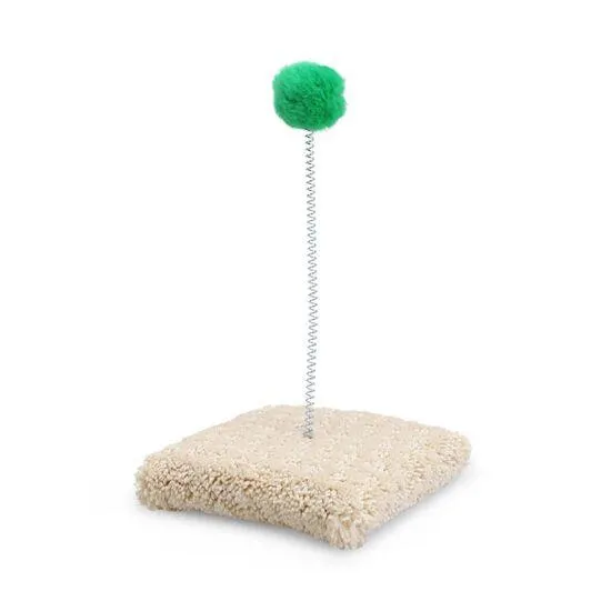 Amuse-chat avec boule sur ressort