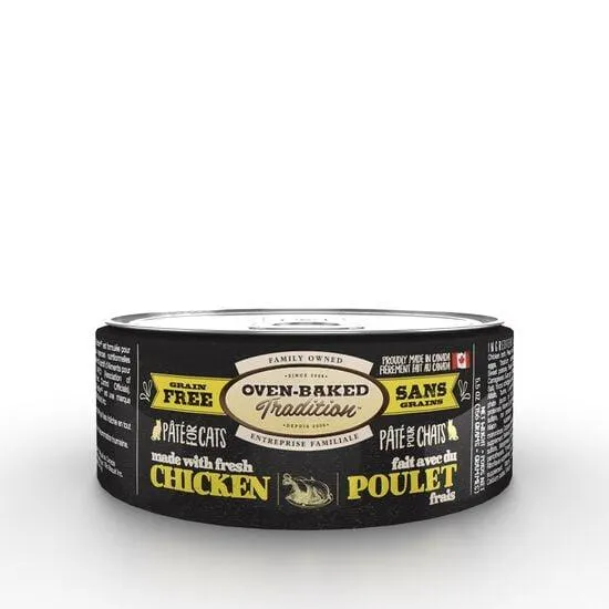 Nourriture humide au poulet sans grains pour chats adultes, 155 g
