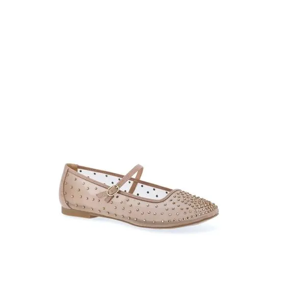 Time and Tru Women's Rhinestone Mary Jane Flats