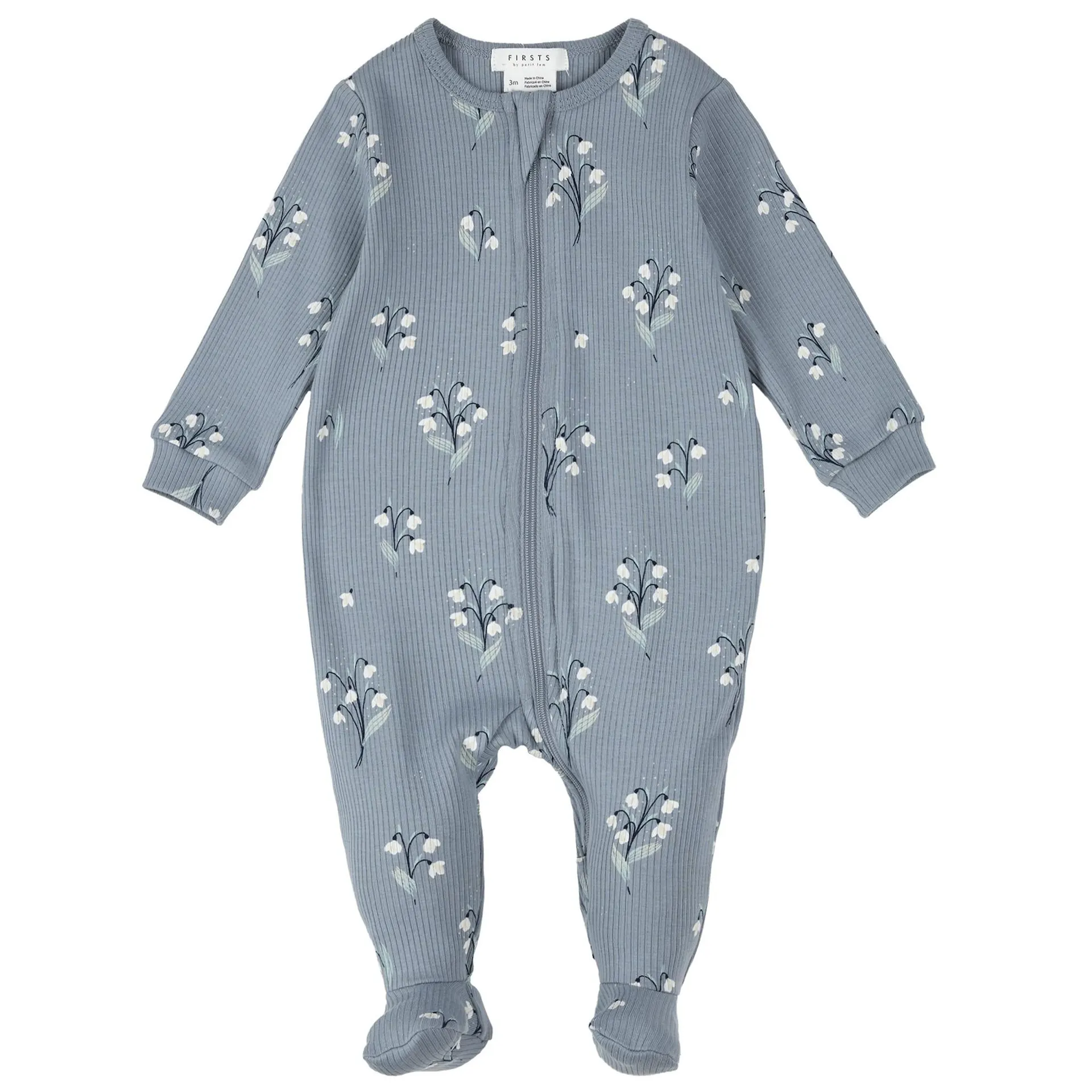 Leopard Rib Pajamas 0-12m