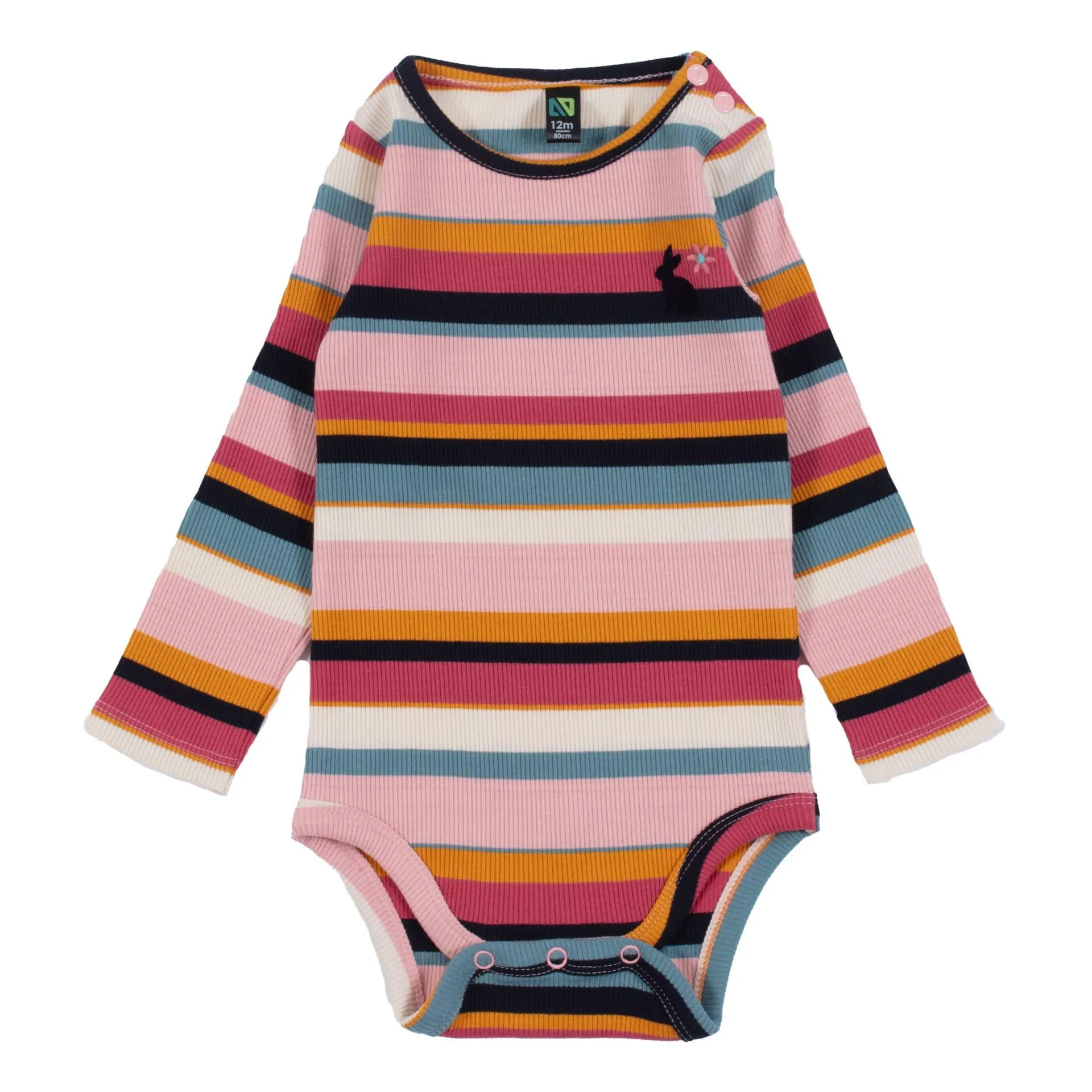 Bunny Striped Bodysuit 6-24m