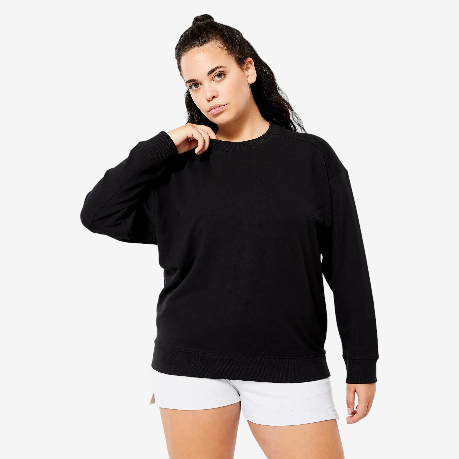 Chandail en molleton femme – noir