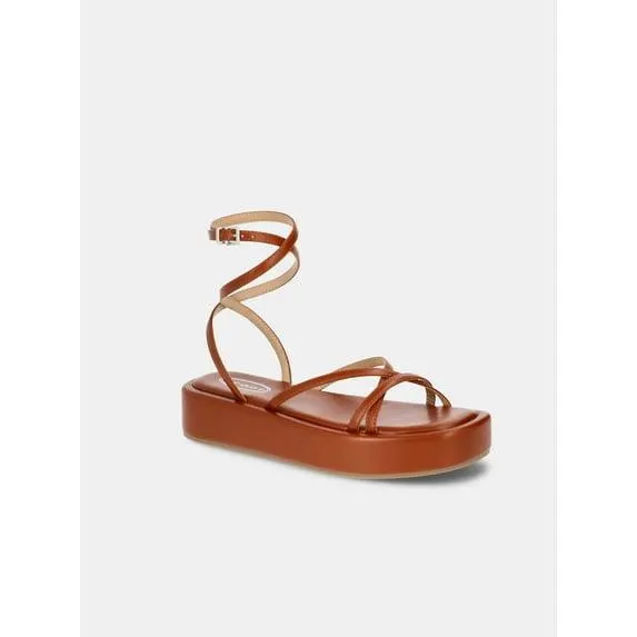 Scoop Women's Platform Strappy Sandals with Adjustable Strap