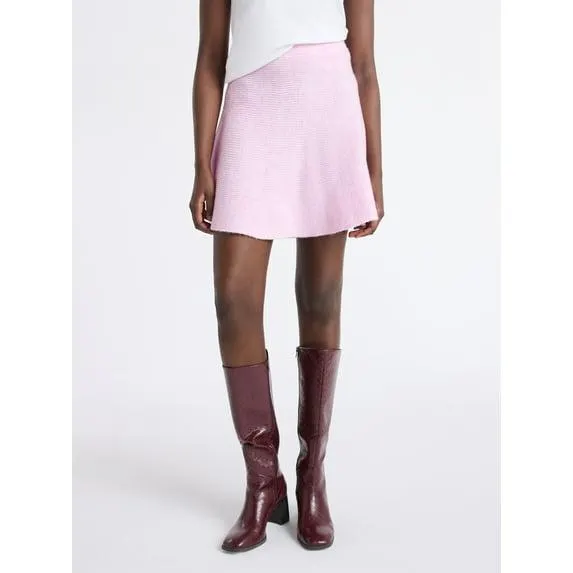 Free Assembly Women's and Women’s Plus Ribbed Mini Sweater Skirt, Sizes XS-4X