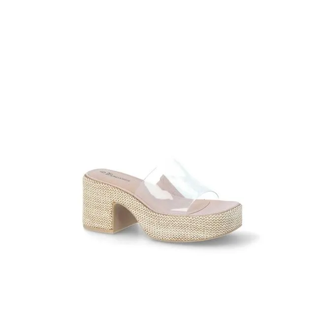 No Boundaries Women's Platform Mule Sandal