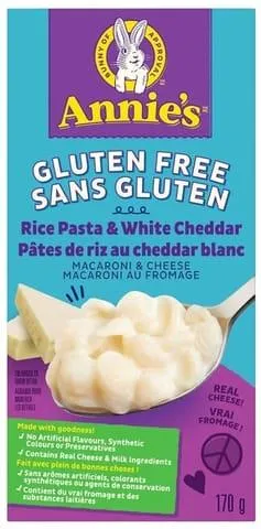 Macaroni au fromage sans gluten - Pâtes de riz au cheddar blanc