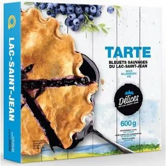 Tarte aux bleuets sauvages du Lac St-Jean surgelée