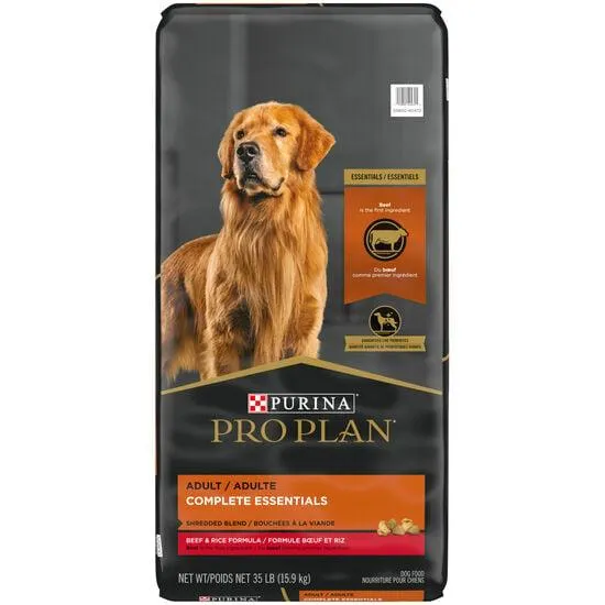 Bouchées à la viande formule « Complete Essentials » au boeuf et riz pour chiens, 15,9 kg