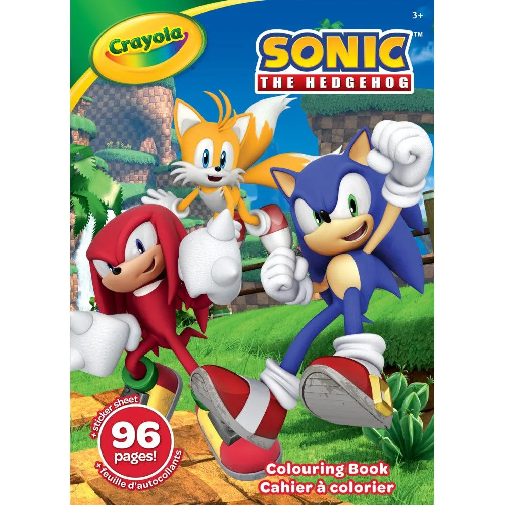Crayola - cahier à colorier - 96 pages - Sonic The Hedgehog