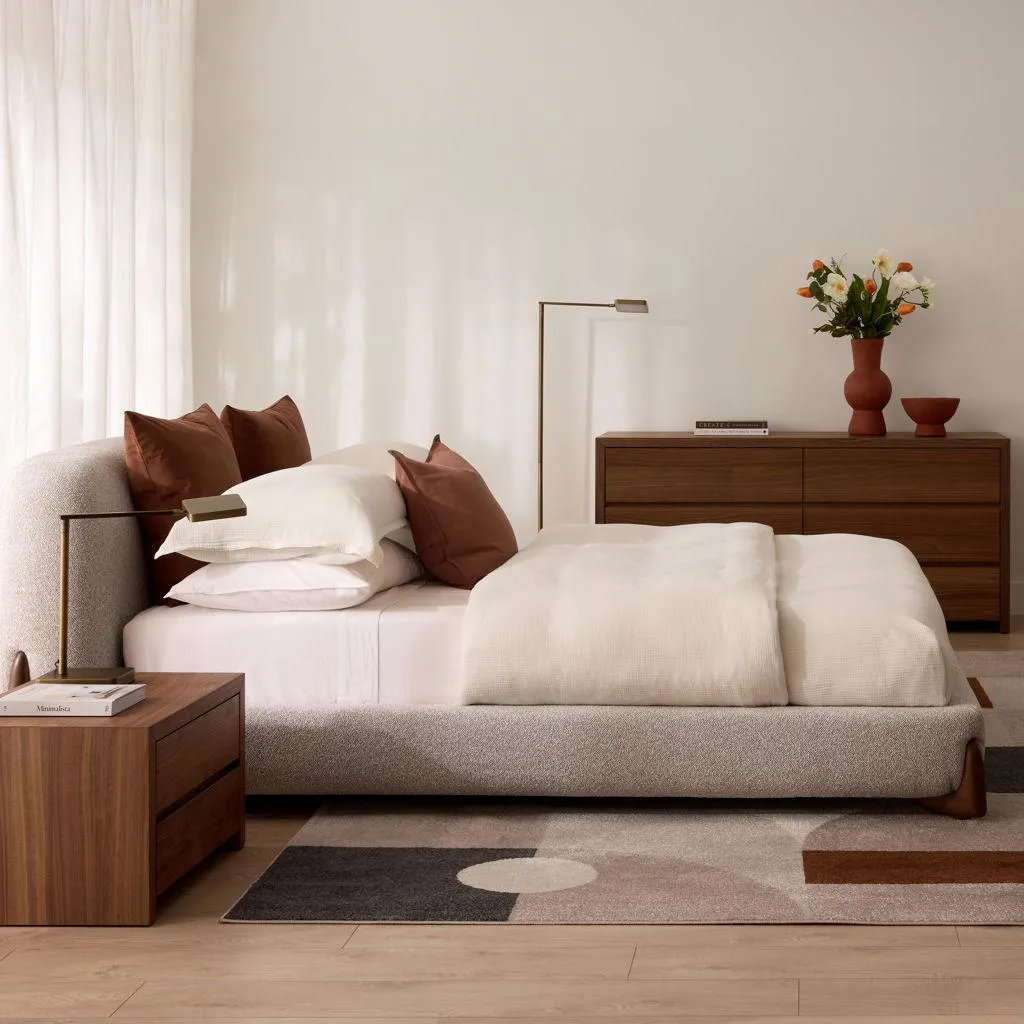 Mobilier de chambre à coucher Mesa Blanche - Grand lit