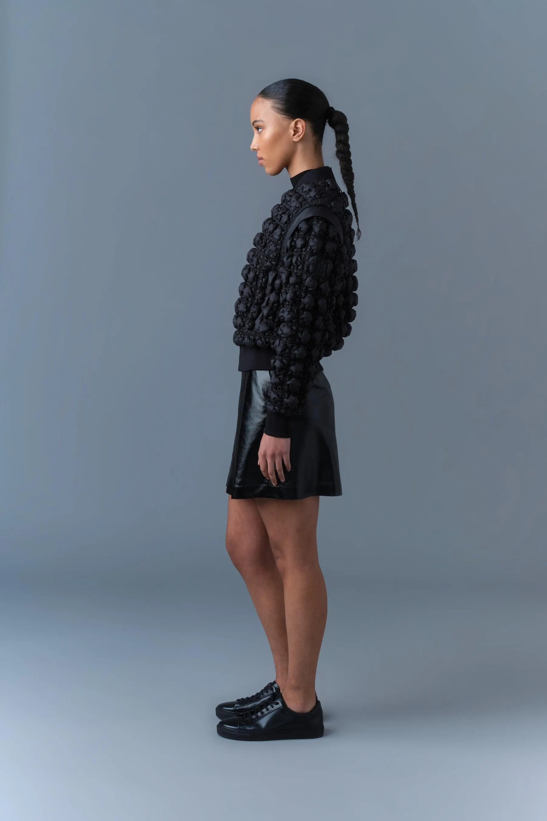 HELEN Diamond Quilted Bomber Jacket