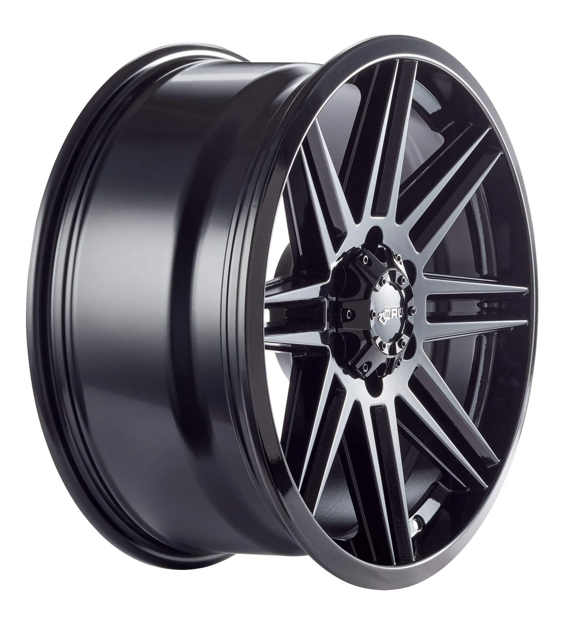 Jante de camion en alliage CRW GTX, noir lustré