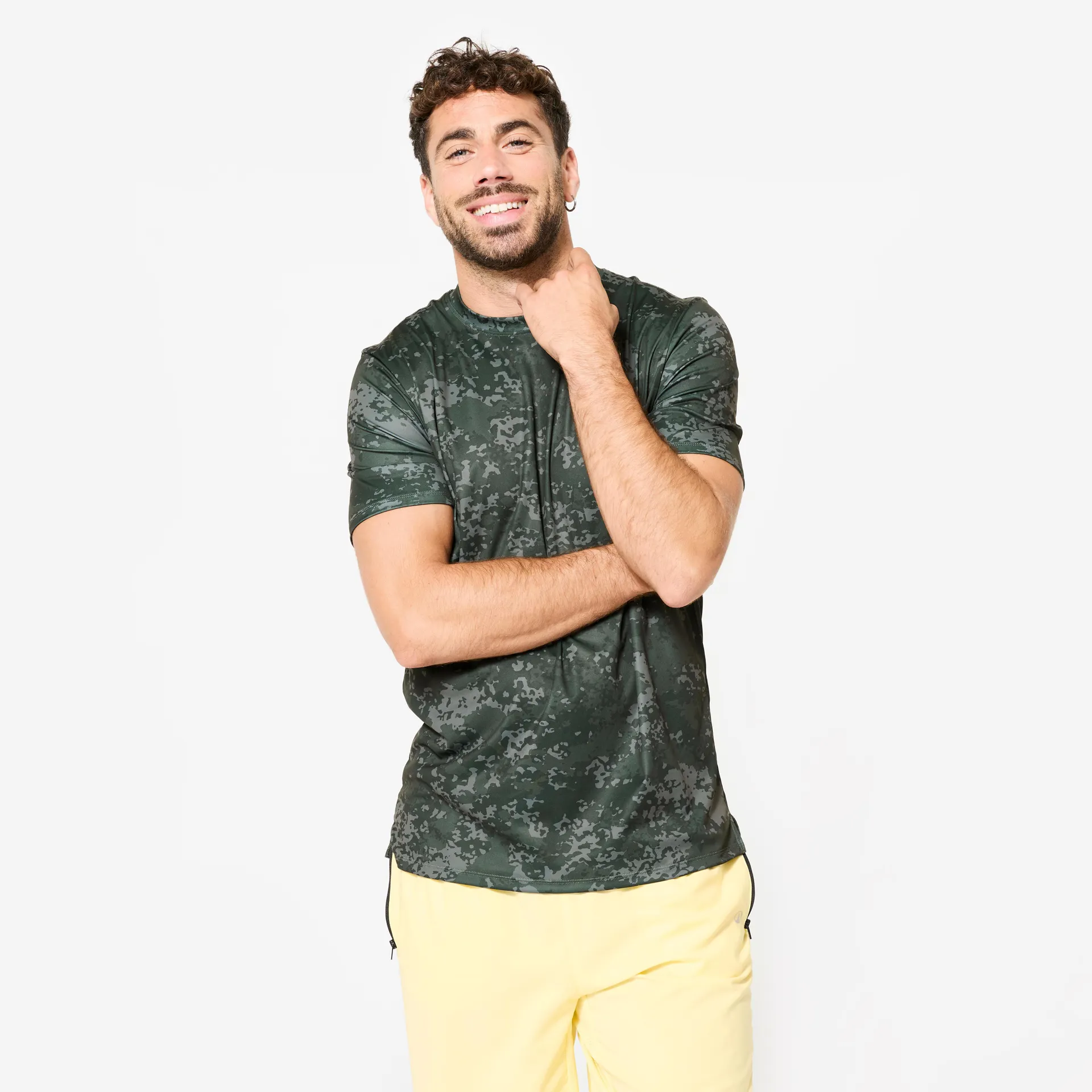 T-shirt à manches courtes respirant col rond homme